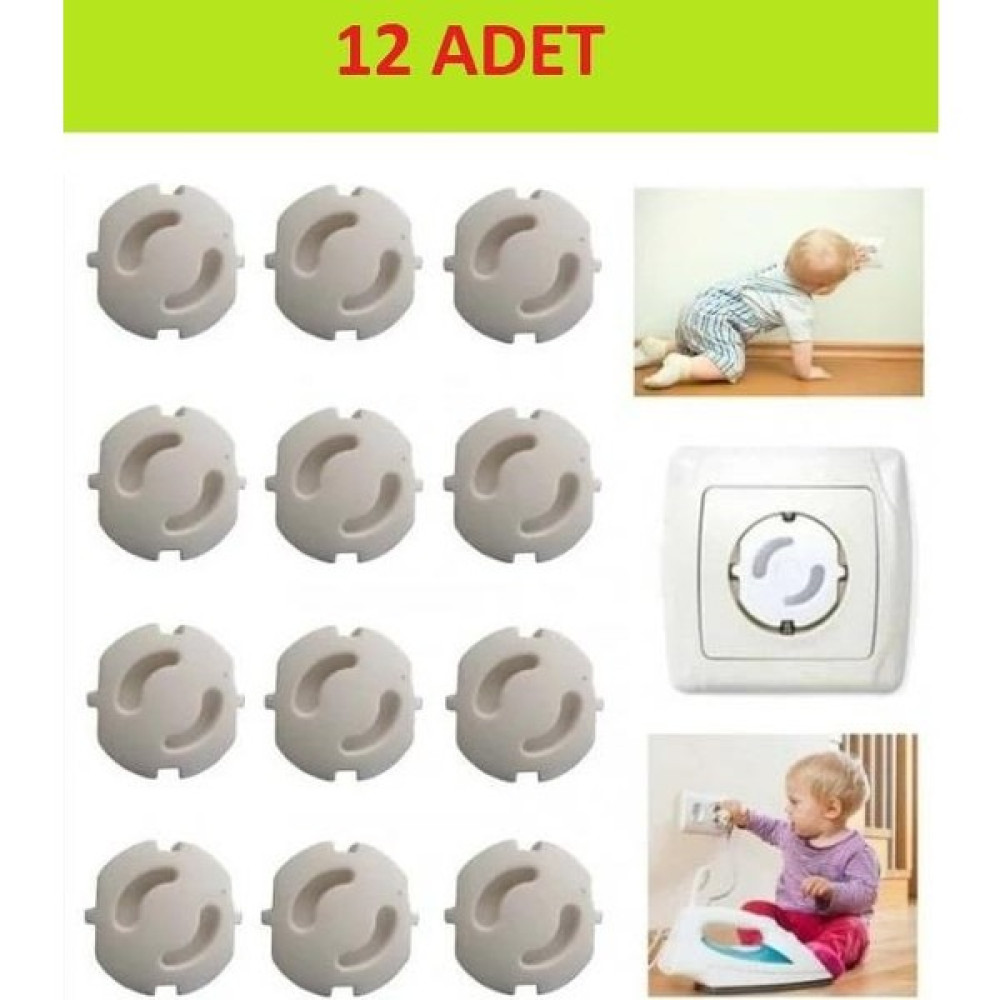 Ely Baby Priz Kapağı, Priz Koruyucu, Priz Kapatıcı (12 Adet) Bebek Güvenlik Fiyatı