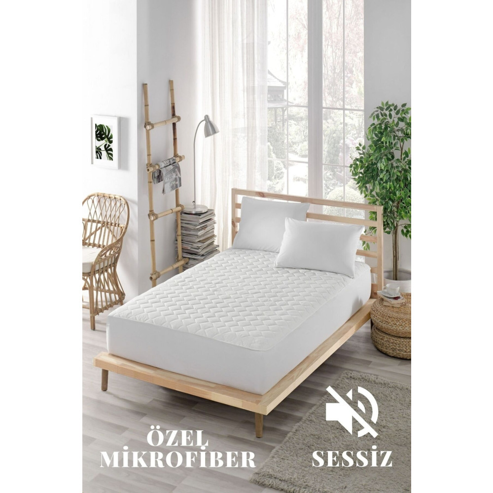 ELY PARKER Sessiz Alez Yatak Koruyucu-kapitoneli Fitted-mikrofiber-fitted-çift Kişilik-tek Kişilik-bebek Alezi 90 x 200 Beden Alez / Yatak Koruyucu Fiyatı