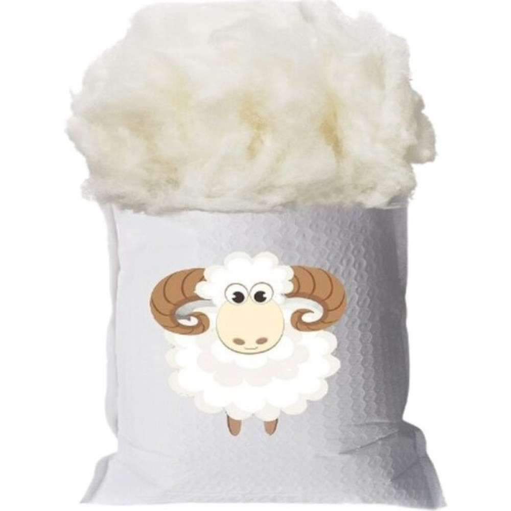 Elyaf Sepeti Kokusuz Saf Doğal Merinos Yünü Yıkanmış Taranmış Antialerjik Yumuşak Yün 5 kg - 100 x 135 cm - 010 - Beyaz Yorgan Fiyatı