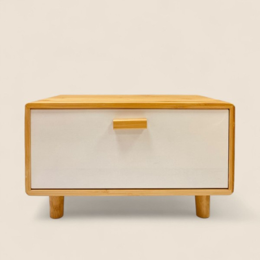 Elzey Home Bambu Açılır Kapanır Kapaklı Ekmek Dolabı 35 x 22 cm - Beyaz Mutfak Dolabı / Mobilyası Fiyatı