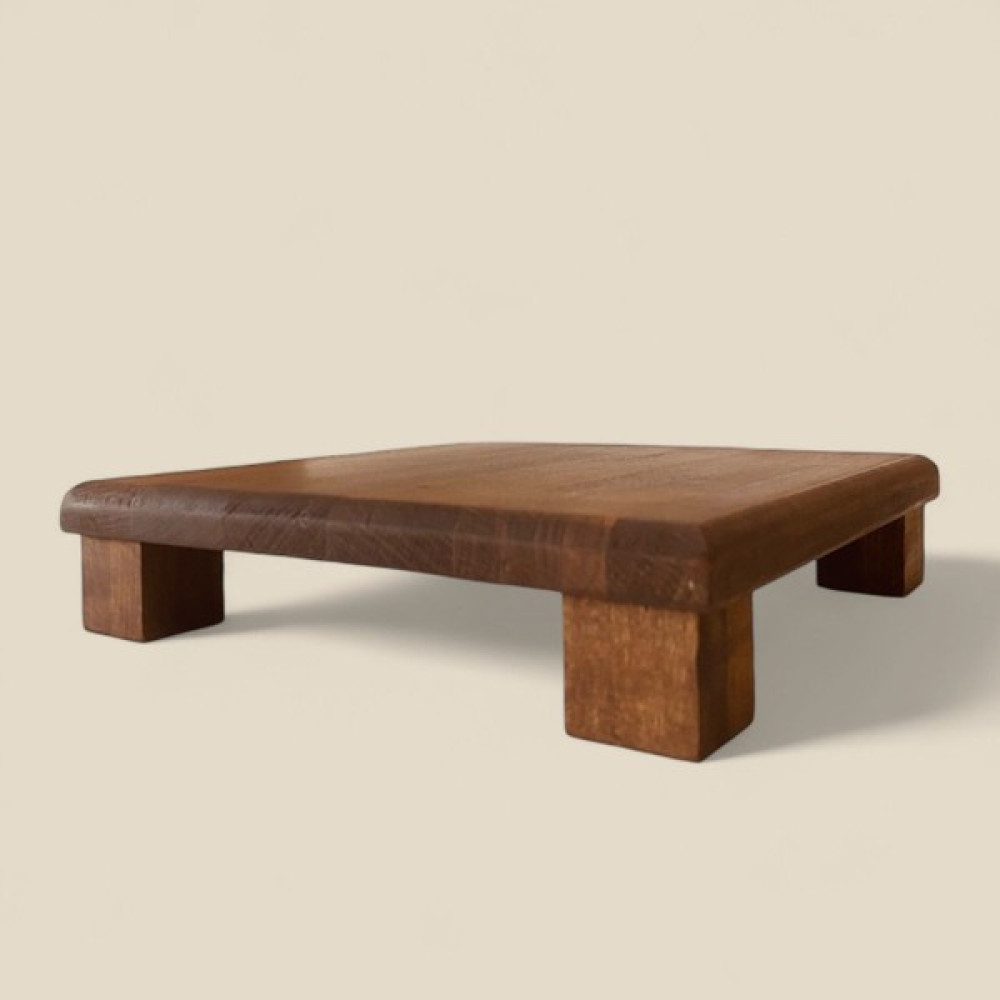 Elzey Home Doğal Akasya Kare Sunum Standı 25X5 cm Naturel - 25 x 5 cm Oto Boyaları Fiyatı