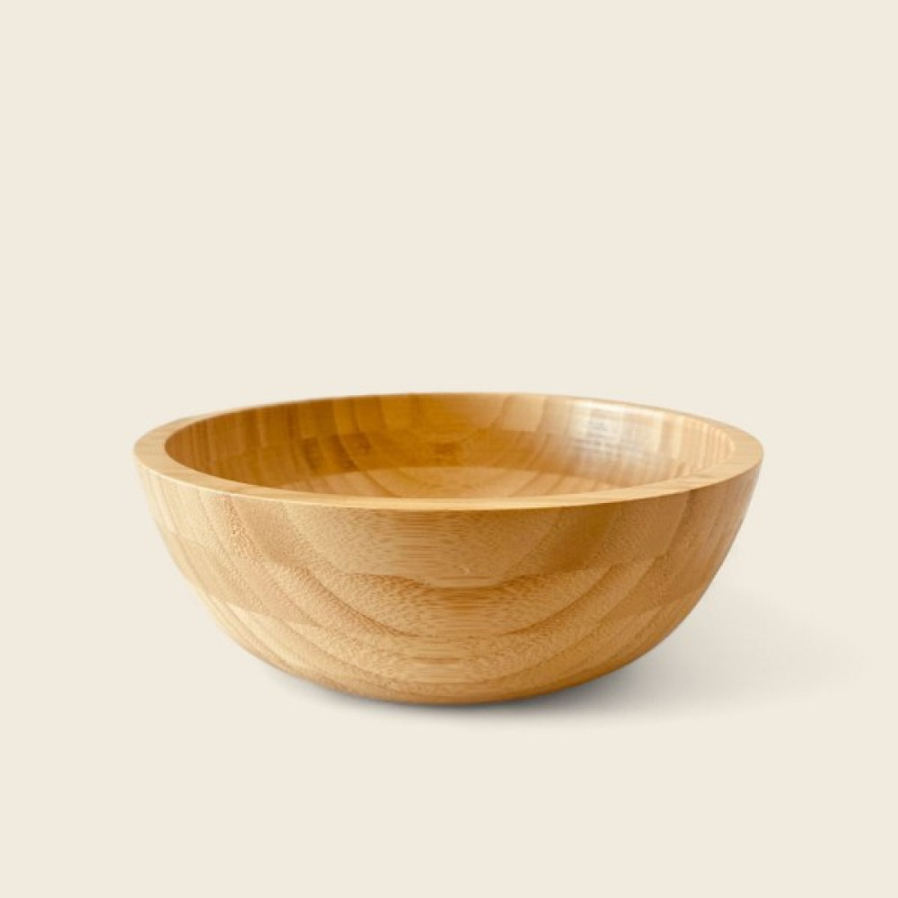 Elzey Home Doğal Bambu Derin Salata & Meyve Kasesi - 20 CM Kase Fiyatı