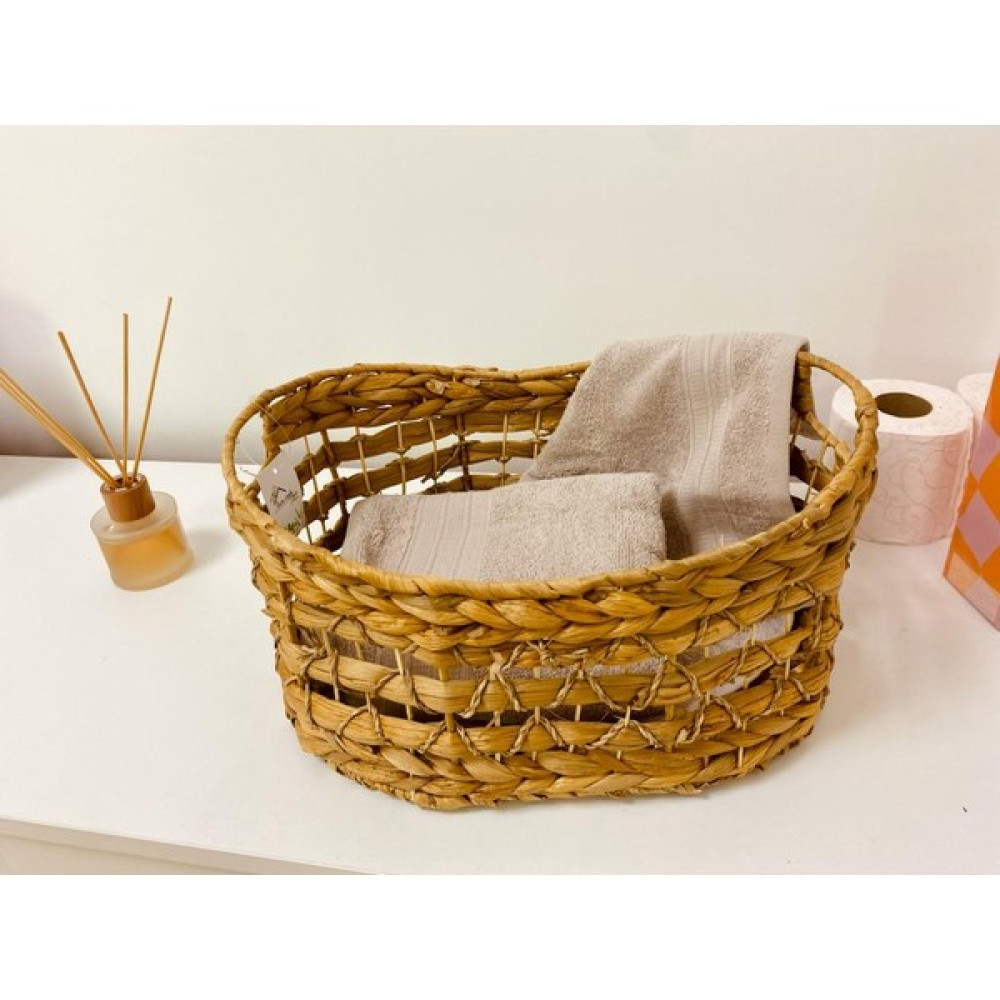 Elzey Home Hasır Oval Çamaşır Sepeti S 36X26X19 Cm Naturel Sepet Fiyatı