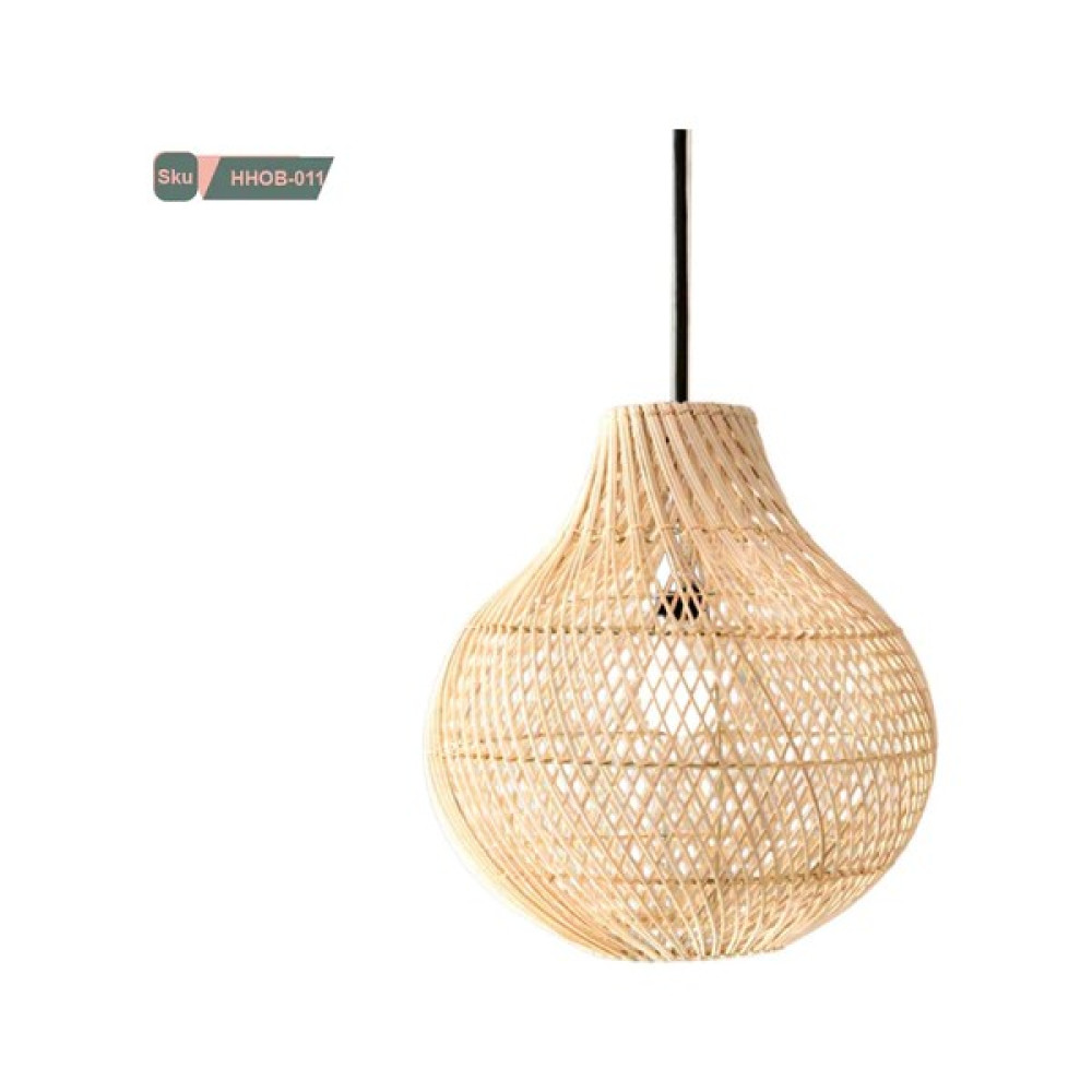 Elzey Home Rattan Dekoratif Sarkıt Avize 35X32 cm Naturel - 1'li - Natural Avize Fiyatı