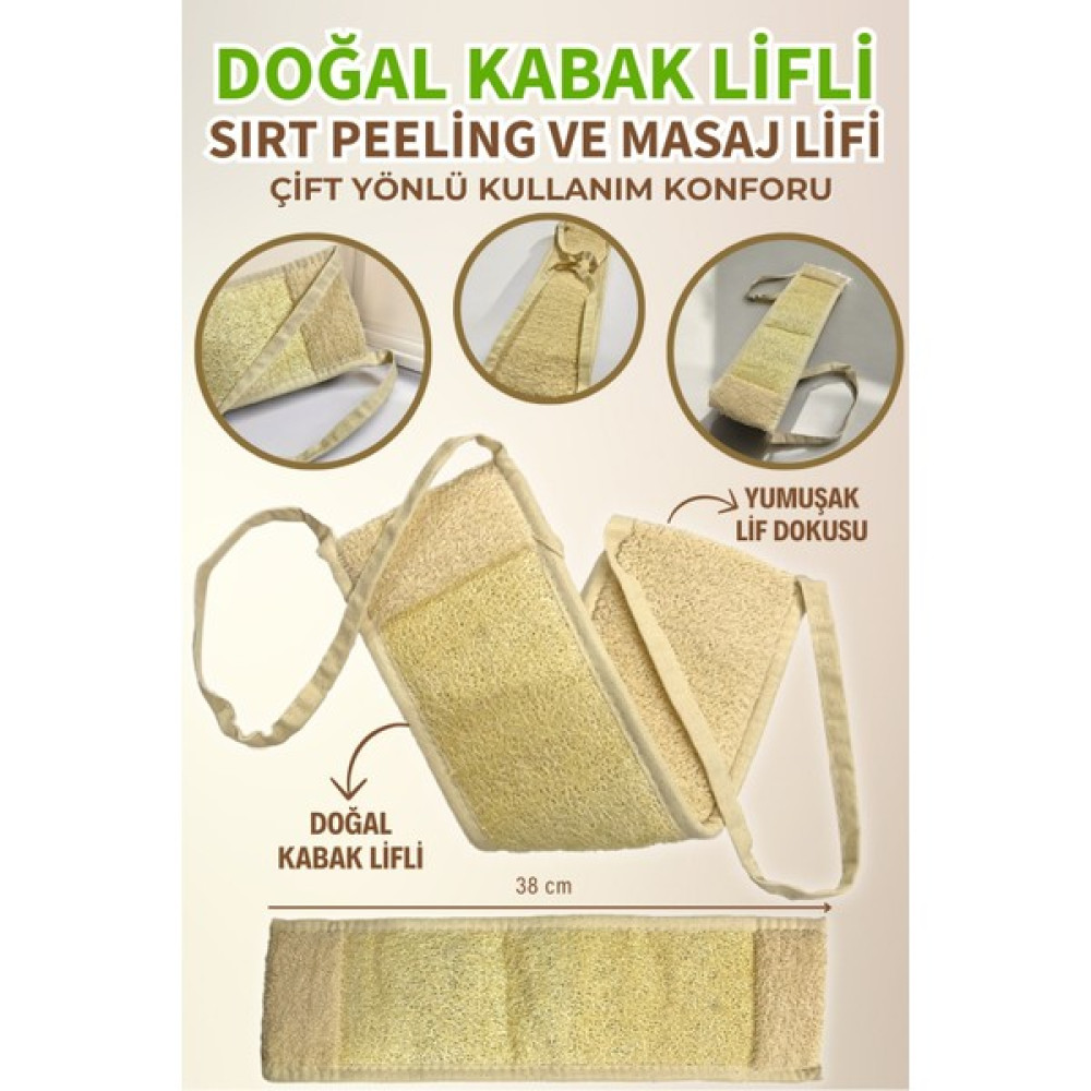 Em Amanos Beauty Doğal Kabak Lifli Sırt Peeling ve Masaj Lifi Cilt Yüzeyini Yeniler Tazeleyici Etki Oluşturur Oto Boyaları Fiyatı