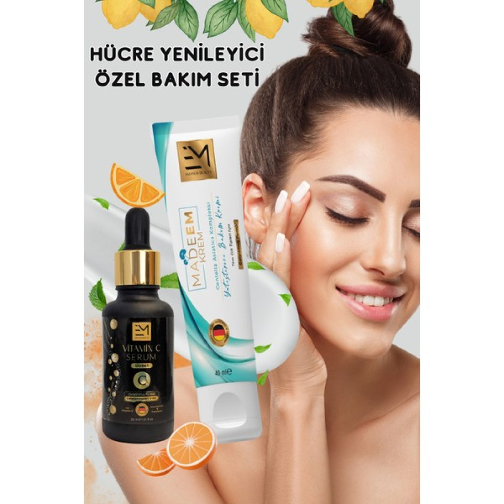 Em Amanos Beauty Kadın Madeem Krem - Vitamin C Serum Profesyonel Günlük Kullanım 30 ml - 40 ml Oto Boyaları Fiyatı