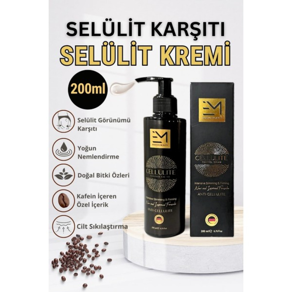 Em Amanos Beauty Krem - Profesyonel Kafein ve Doğal Özler İçerir 200 ml Oto Boyaları Fiyatı