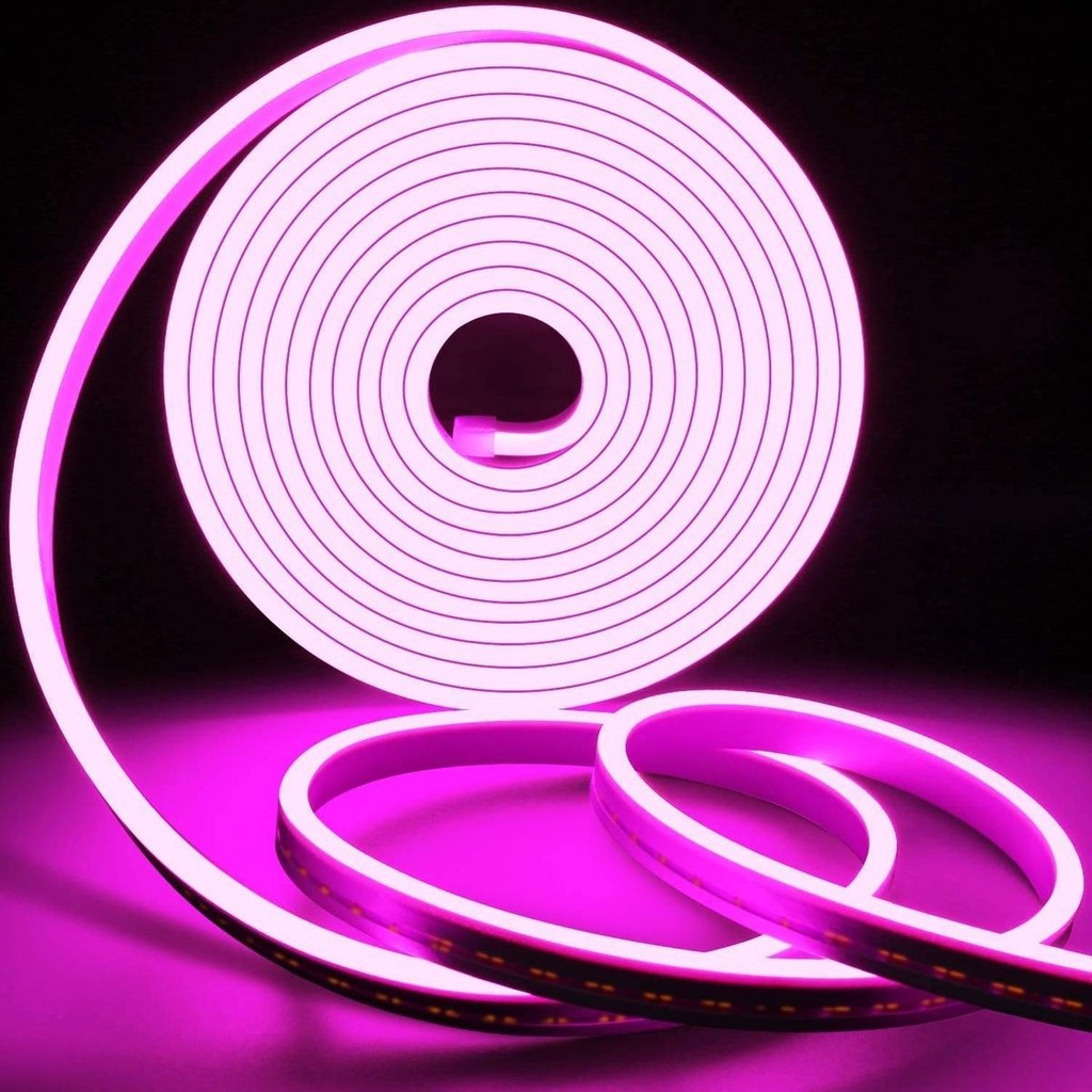 Ema Dükkan 12 Volt 10 Metre Pembe Neon Led Işık Prize Takılmaya Hazır Değil Esnek Silikon Şerit Led - 10 m SSD / Solid State Drive Fiyatı