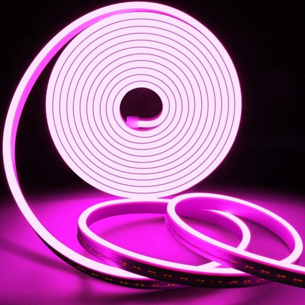 Ema Dükkan 12V Neon LED Trafolu Esnek Neon LED Aydınlatma Trafolu Tak-Çalıştır Neon Şerit LED - 3 m - Pembe Led Aydınlatmalar Fiyatı