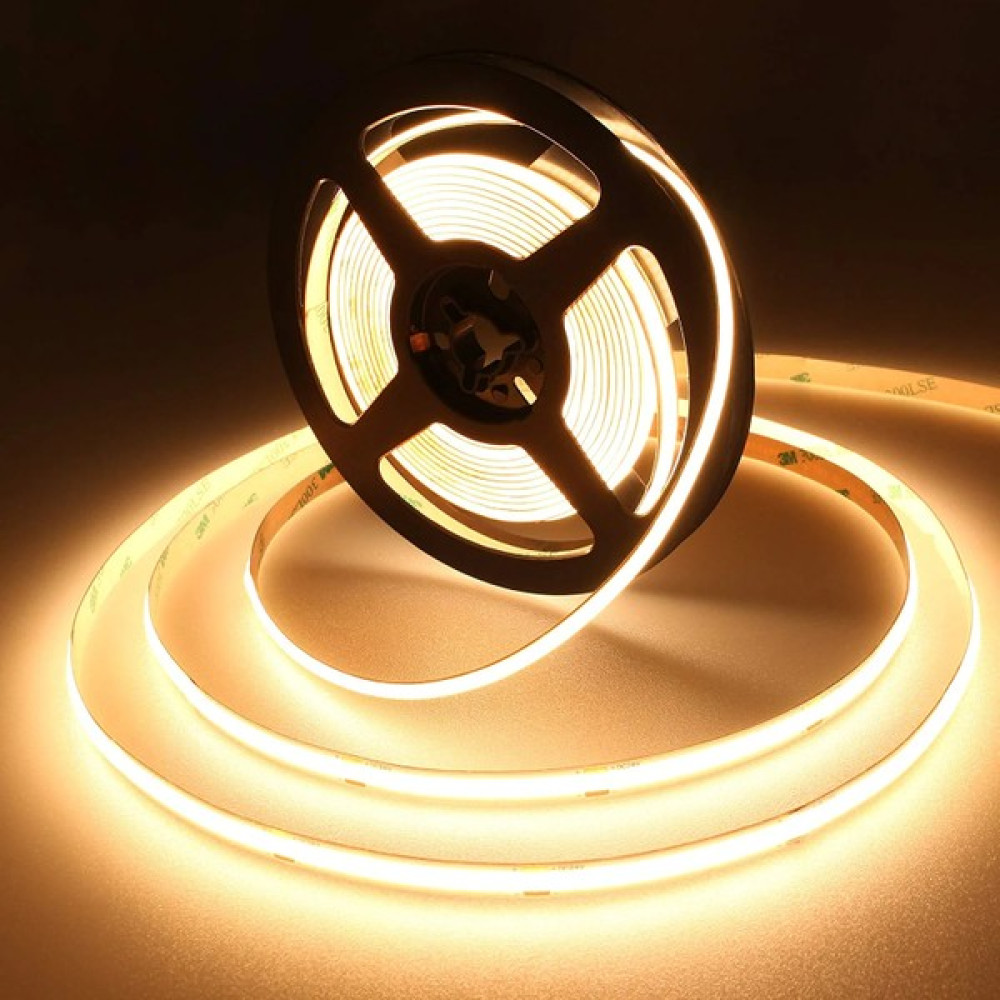 Ema Dükkan Cob Şerit LED Neon Gibi Yanan Yapışkanlı Şerit LED Cob Şerit LED 12 Volt Şerit LED - 5 m - Gün Işığı Led Aydınlatmalar Fiyatı