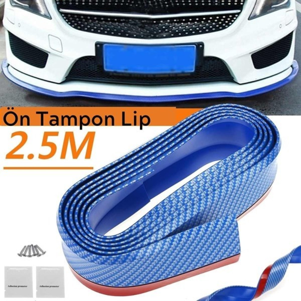 Ema Mavi 2,5 Metre Araba Oto Ön Tampon Koruyucu Kauçuk Pratik Tampon Şerit Bant Döşeme Kiti Oto Boyaları Fiyatı