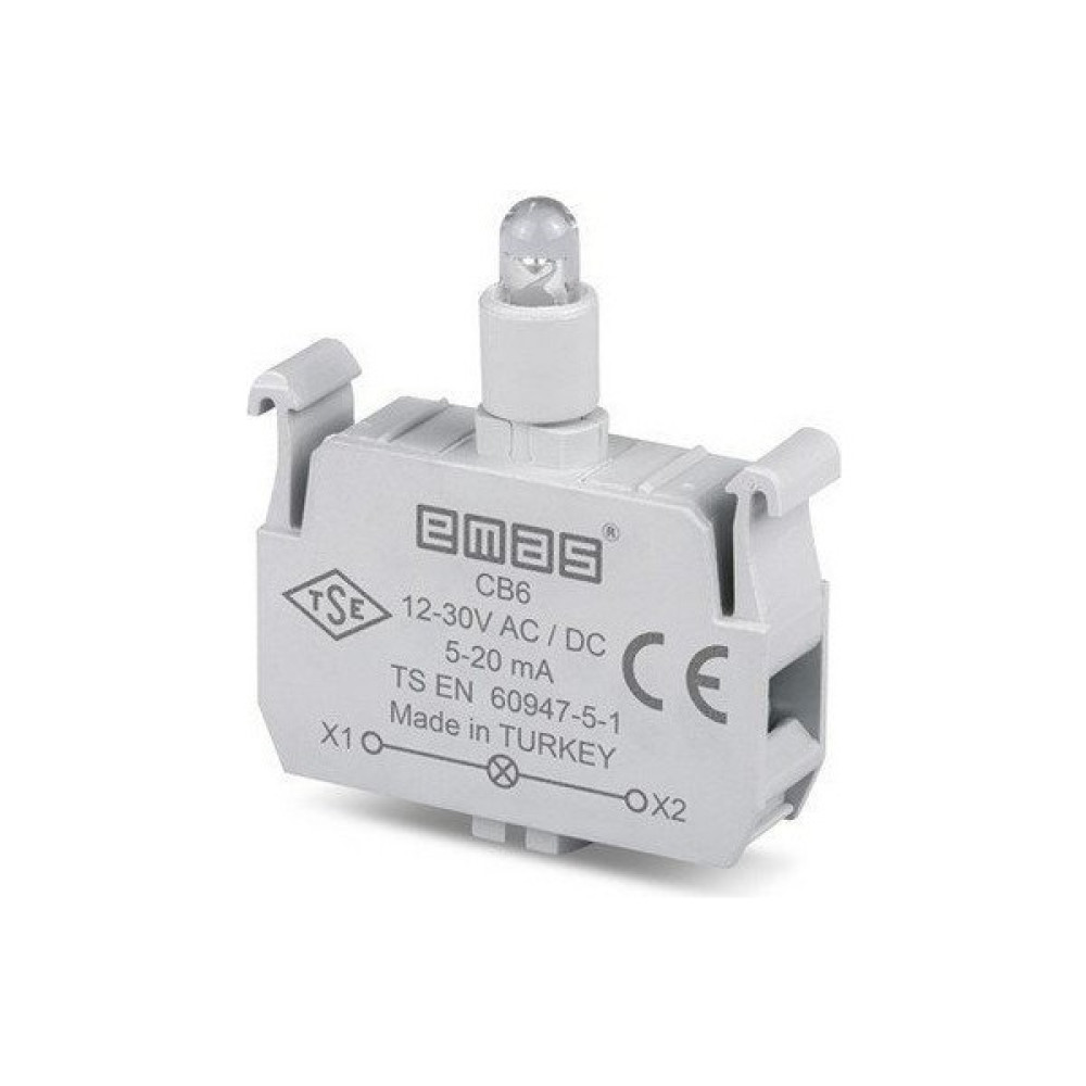Emas Cb6 C Sinyal Kırmızı LED Butonluk 12-30 V Ac/dc Oto Boyaları Fiyatı