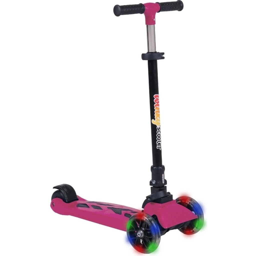 Ematcrt Mey Ithalat® Lsc5-I Leddy 2+ Işıklı Pembe Çocuk Scooter 50KG 3 Tekerlekli Eğlenceli Tasarım SSD / Solid State Drive Fiyatı