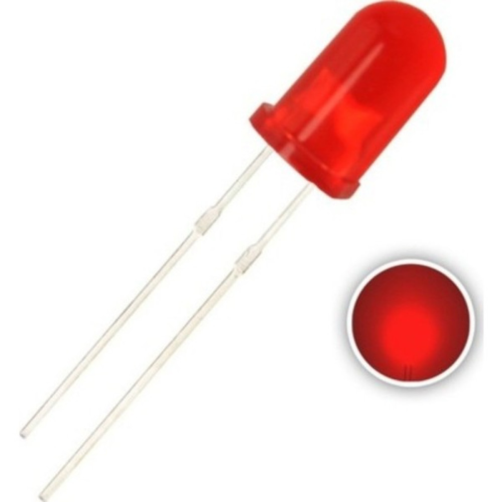 Emay Center 10'lu - 5 mm Diffused LED - Kırmızı (Red) - Arduino, Deney Led Aydınlatmalar Fiyatı