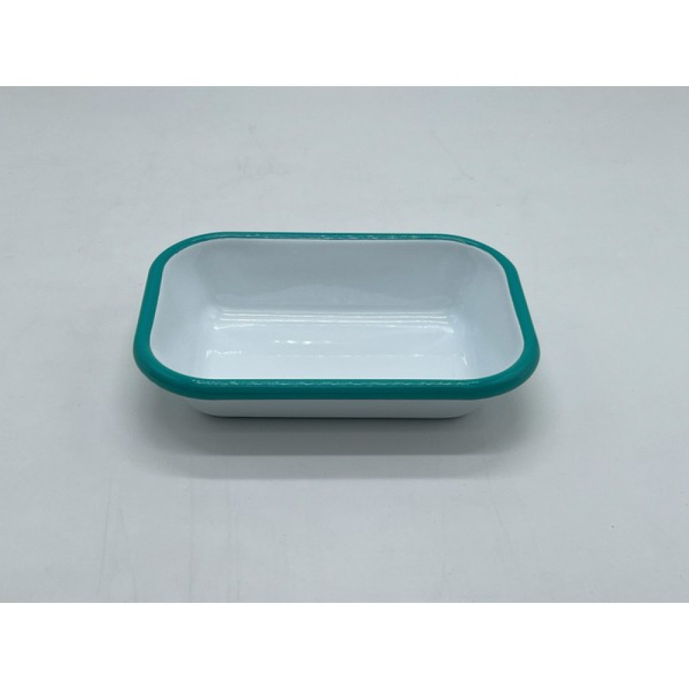 Emaye kayık çerez ve sunum tabağı mavi kordonlu 17 X 12 X 4 cm - Beyaz - Mavi Mutfak Gereçleri Fiyatı