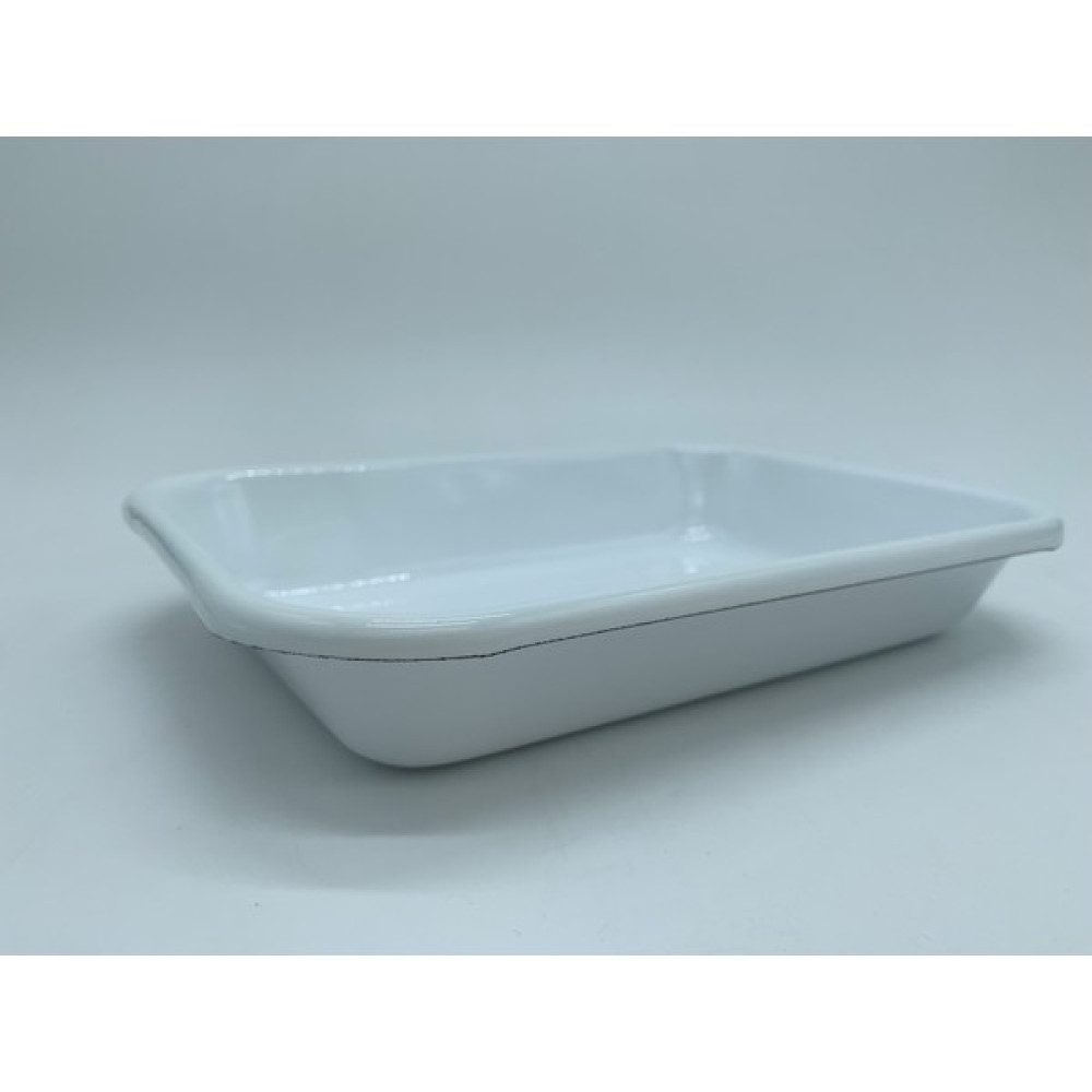 Emaye sunum salata çerez tabağı beyaz kordonlu 22 X 16 X 4 cm - 22 x 22 cm Mutfak Gereçleri Fiyatı