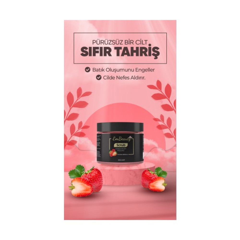 Embeauty Besleyici Arındırıcı ve Nemlendirici Çilekli Vücut Peelingi 250 ml Vücut Bakımı Fiyatı