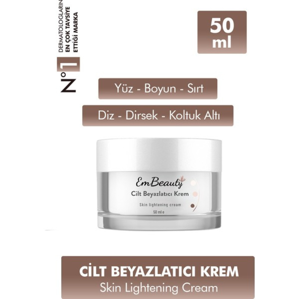 Embeauty Cilt Beyazlatıcı Krem 50 Ml - 1 Fondötenler Fiyatı