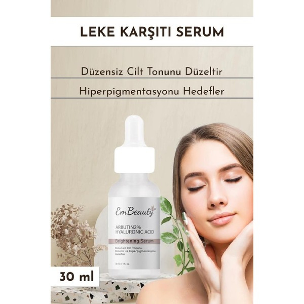 Embeauty Leke Cilt Tonu Eşitleyici Cilt Bakım Serumu 30 ml Arbutin %2 + Hyaluronic Acid Leke Kremi Fiyatı