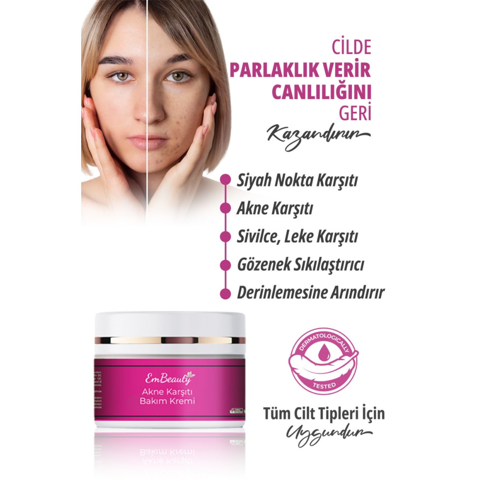 Embeauty Sivilce Önleyici Ve Sivilce Karşıtı Akne Siyah Nokta Giderici Krem 50 ml Cilt ve Yüz Bakımı Fiyatı
