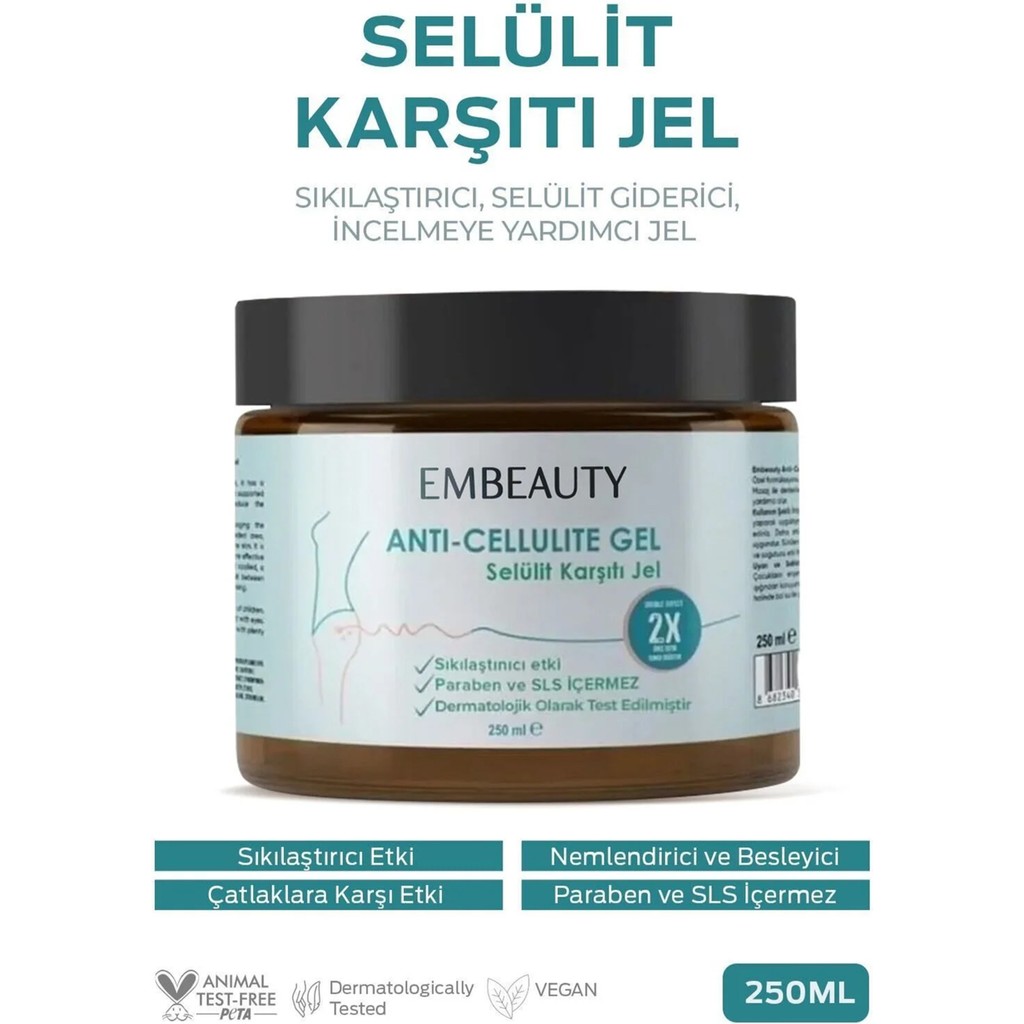 Embeauty Vücut Şekillendirici Selülit Kremi Jel 250 ml Çatlak Onarıcı Etkili Kadınlar İçin Diğer Fiyatı