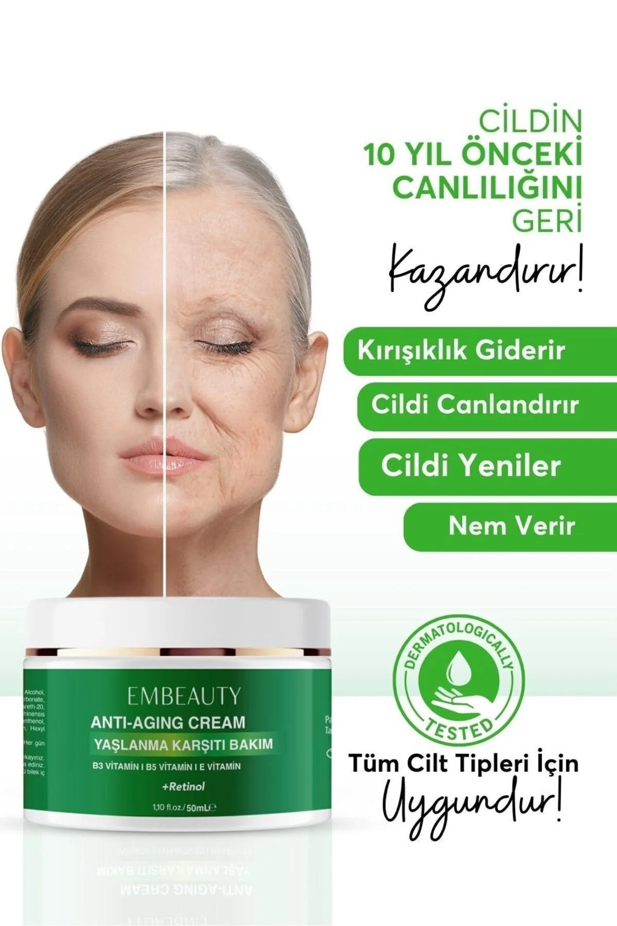 Embeauty Yaşlanma Ve Bakım Kremi 50 ml" Cilt ve Yüz Bakımı Fiyatı