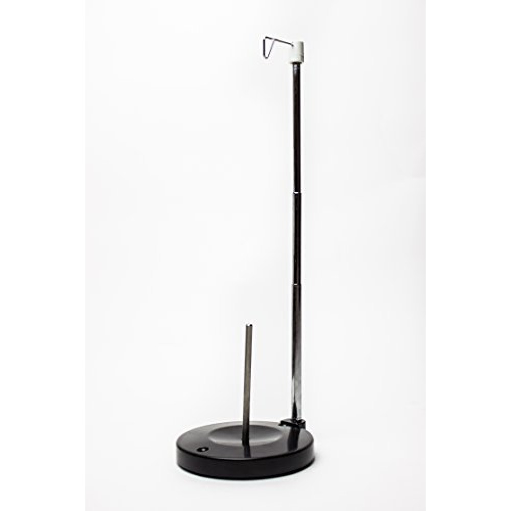 Embroidex Adjustable Single Thread Spool Holder – Stand alone Embroidery, Sewing or Quilting Thread Holder or Stand – Ensures Smoother Feed = Heavy Plastic Base