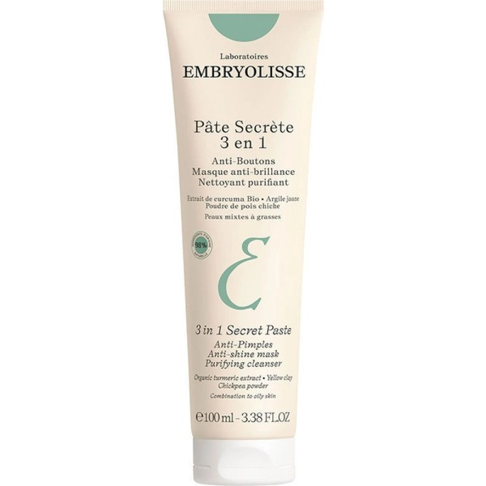 Embryolisse 3 İn 1 Secret Paste Karma ve Yağlı Ciltler İçin Maske ve Temizleyici 100 ml Maskeler Fiyatı