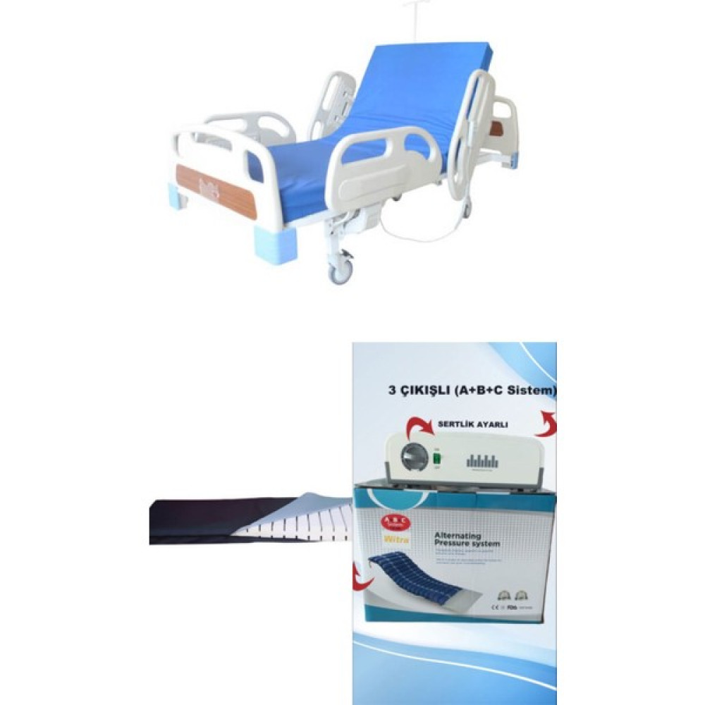 Emek Sağlık 2 Motorlu Full Abs Hasta Karyolası Dev Takım - 2 Motorlu Full Abs Hasta Karyolası + Lazer Kesim Yatak + 3 Çıkışlı ABC Sistem Boru Tipi Havalı Yatak TAKIM Oto Boyaları Fiyatı