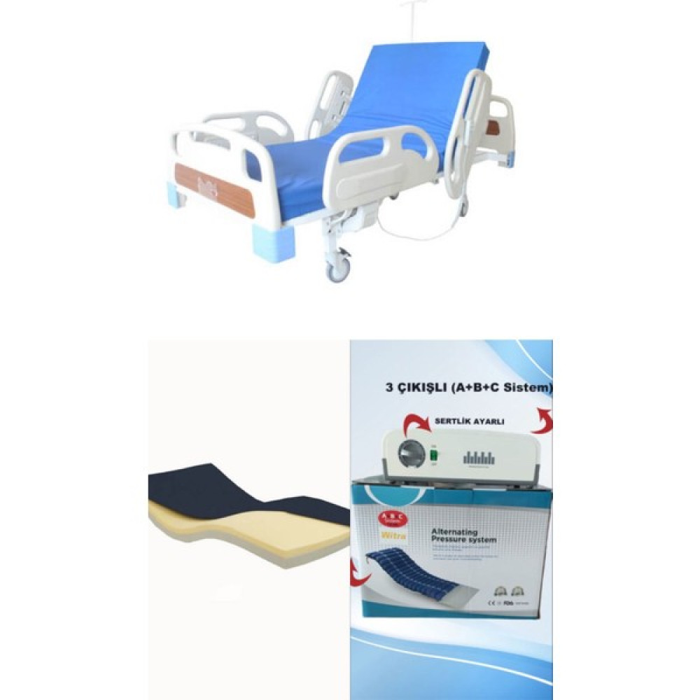 Emek Sağlık 2 Motorlu Full Abs Hasta Karyolası Visco Yatak 3 Çıkışlı Abc Sistem Boru Tipi Havalı Yatak - 2 Motorlu Full Abs Hasta Karyolası + Visco Yatak + 3 Çıkışlı ABC Sistem Boru Tipi Havalı Yatak TAKIM Oto Boyaları Fiyatı