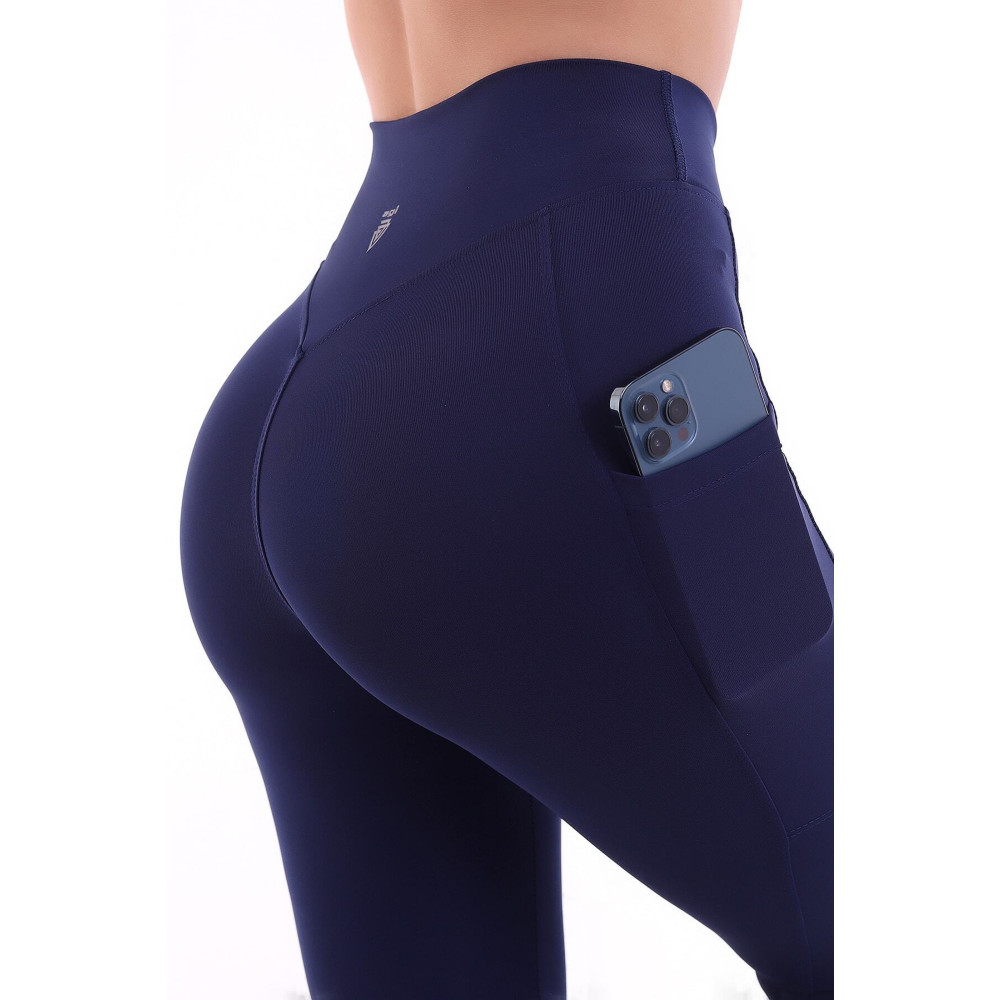 EMFURE Lacivert Kadın Spor Tayt Çift Cepli Sıkılaştırıcı Toparlayıcı Sporcu Taytı Leggings S Beden Tayt Fiyatı