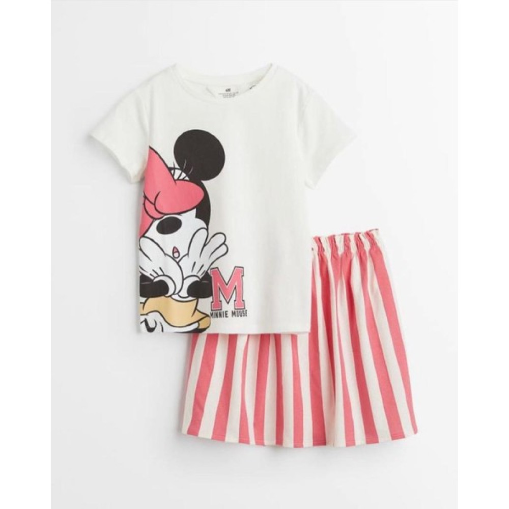 Emila Kids Minnie Mouse Etekli Kız Çocuk Yazlık Takım Kız Çocuk Giyim Takımı Fiyatı
