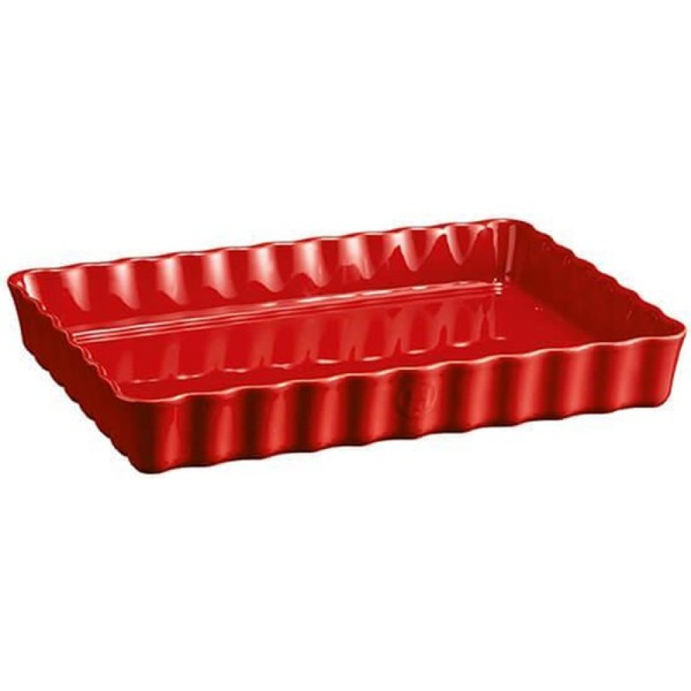 Emile Henry Eh Tart-Börek-Fırın Kabı Dikdörtgen 33 x 24 cm Kırmızı/burgundy -346038 Kek Kalıpları Fiyatı