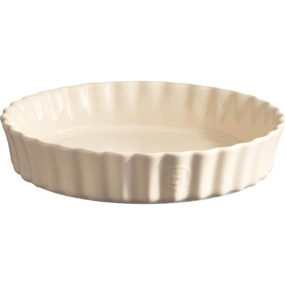 Emile Henry Tart-Börek Fırın Kabı Yuvarlak 24Cm - Ekru Kek Kalıpları Fiyatı