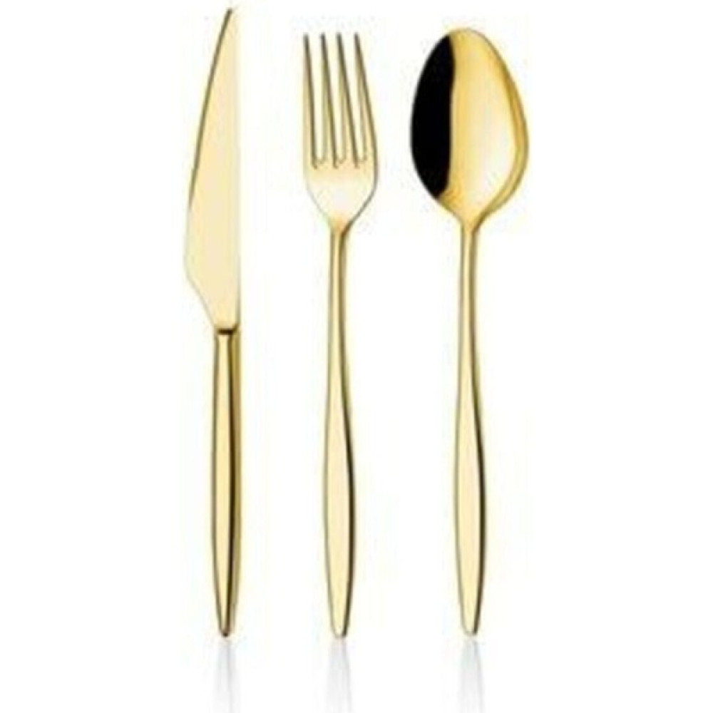 Emin Çelik Dmr Life 6 Adet Gold Tatlı Çatalı Çatal / Kaşık / Bıçak Takımları Fiyatı