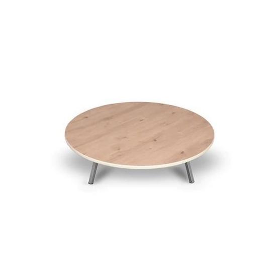 Emin Home 100 cm Metal Katlanır Ayaklı Ahşap Yer Sofrası