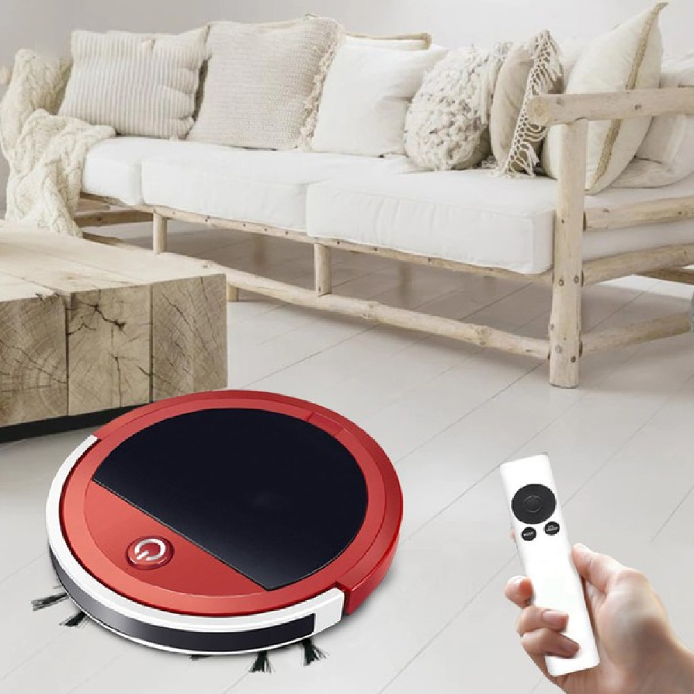 EminBaba Kumandalı Robot Süpürge - Kırmızı Robot Süpürgeler Fiyatı