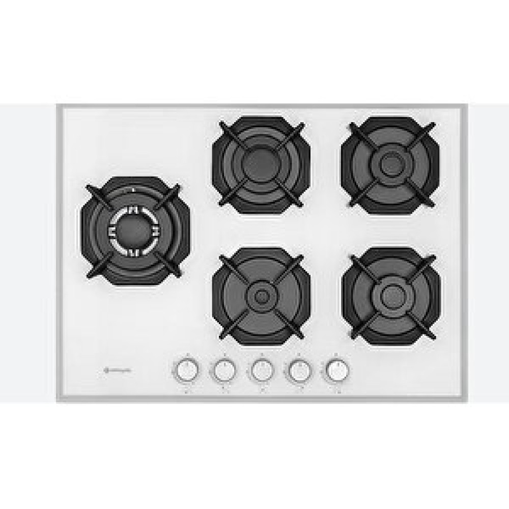 Eminçelik Ec-ah 2250 Sbw Wg70 Ankastre 70cm 5 Gözlü Beyaz Cam Ocak Ocaklar Fiyatı
