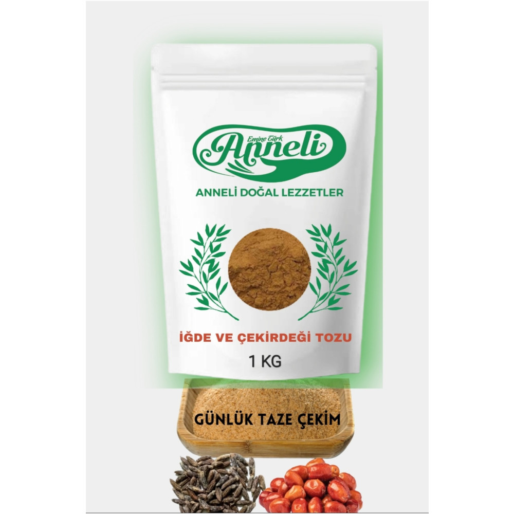 Emine türk anneli 1 Kg Iğde Ve Çekirdeği Tozu ( Iğde Unu ) % 100 Doğal Günlük Taze Öğütülür. Baharat Fiyatı
