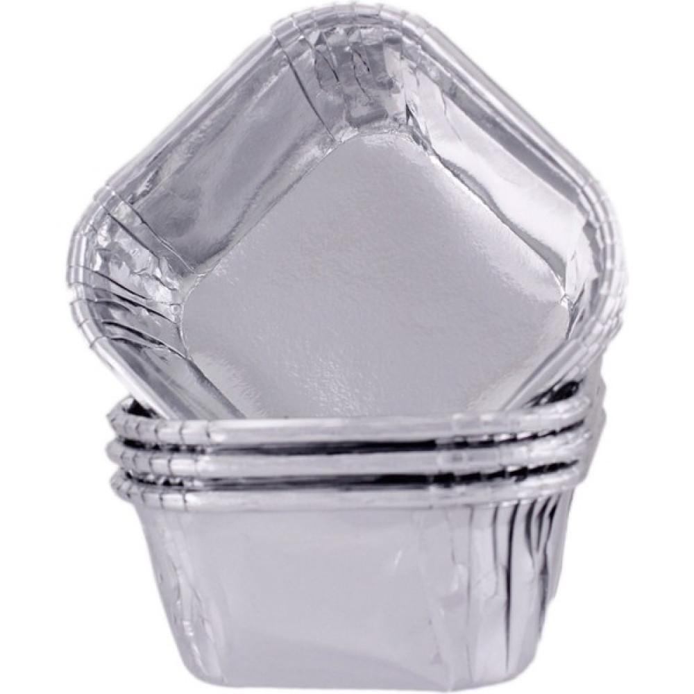 Eminönü Toptancı Sufle-Muffin Kek Kalıbı Kare Cupcake Kalıbı 75X75X35MM 22 Li K111 Gümüş Kek Kalıpları Fiyatı