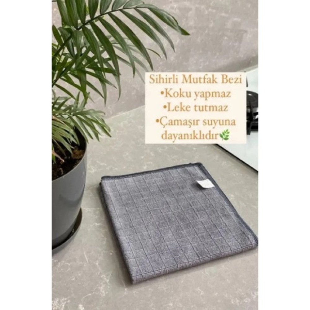 Emir-Ay 2 Adet. Telli Sünger & 1 Adet Mikrofiber Mutfak Bezi Gri Renk 40*40 cm Oto Boyaları Fiyatı