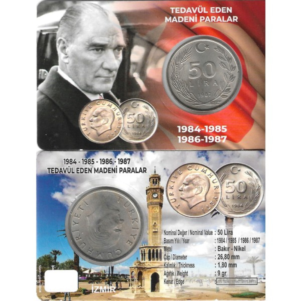 Emir Collection 1987 Yılı 50 Lira Özel Açıklamalı Kitinde Oto Boyaları Fiyatı