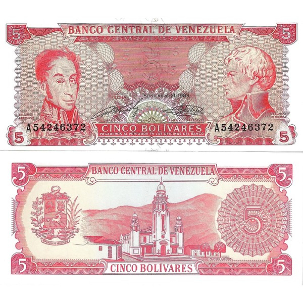 Emir Collection Venezuela 1989 Yılı 5 Bolivares Yabancı Kağıt Para Çil (Unc) Koleksiyon Para Oto Boyaları Fiyatı
