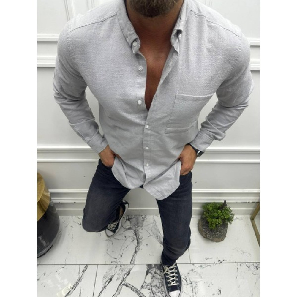 Emir Fashion Emirfashion Erkek Oversize Gömlek Yaka Uzun Kollu Keten Yazlık Gömlek Erkek Gömlek Fiyatı