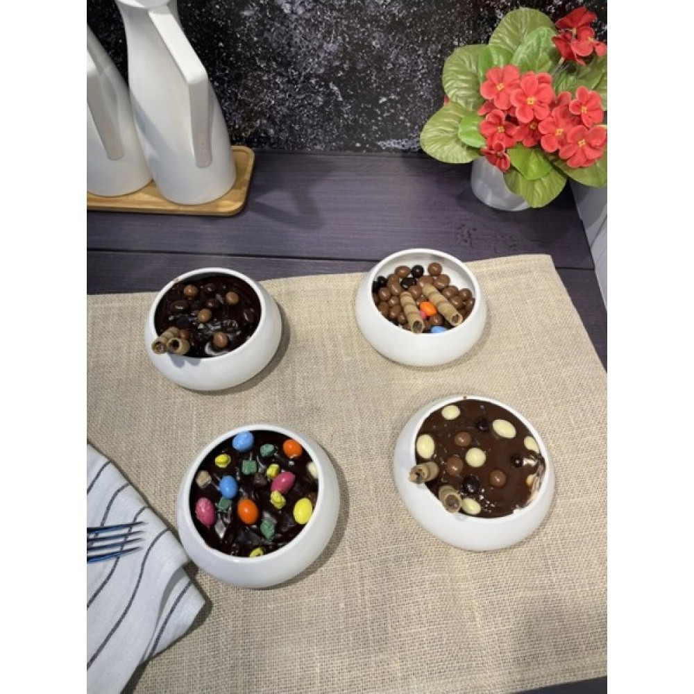 Emir Home Shop 4 Adet Porselen Yuvarlak Bombeli Oval Lüx Çerez Çorba Güveç Kase Sunumluk Ikramlık 11,5cm Kase Fiyatı