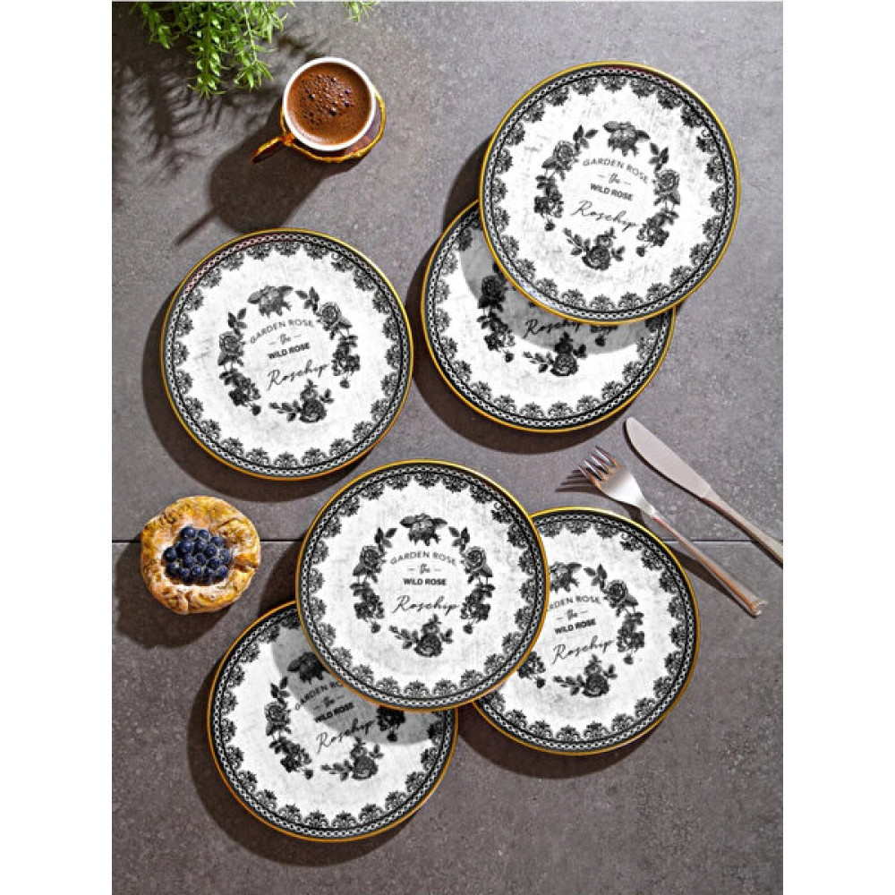 Emir Home Shop 6'lı Özel Tasarım Handmade 19CM Stackable Pasta Tabak Seti - Tatlı Tabağı Seti Takımı Mutfak Gereçleri Fiyatı