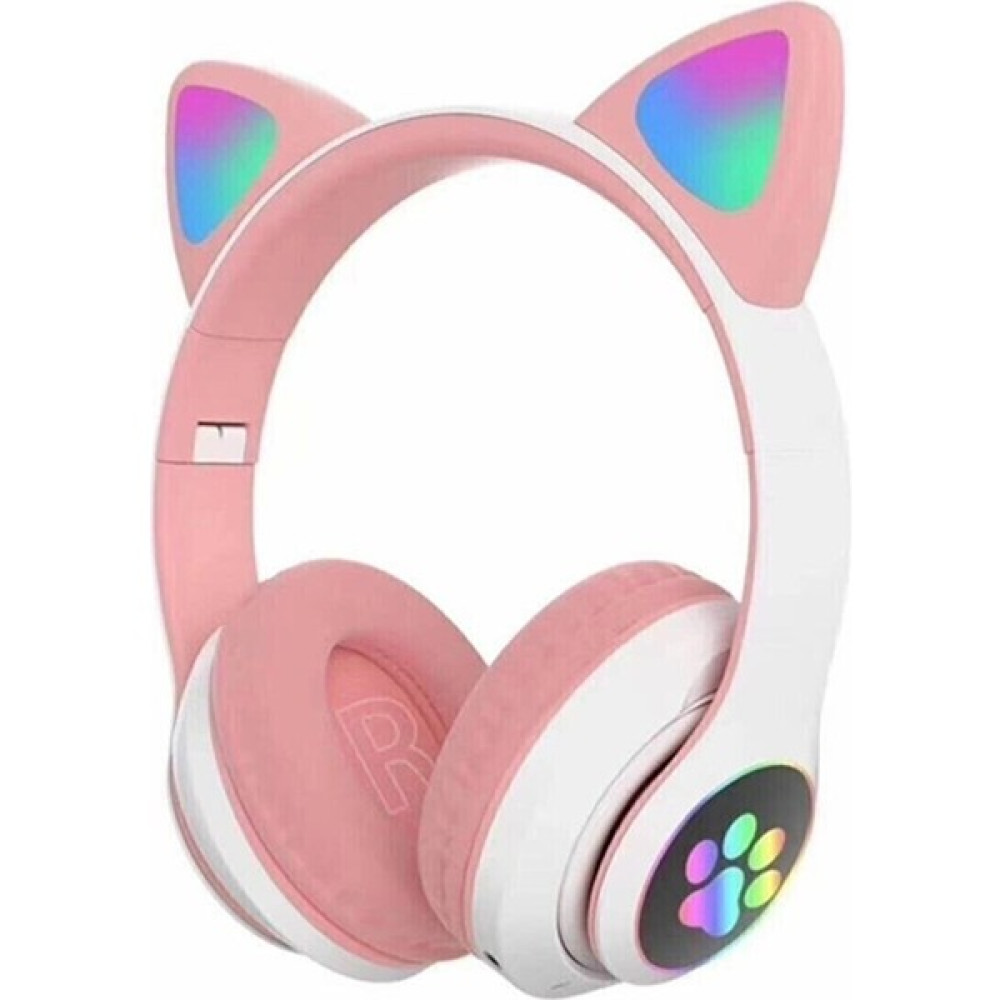 Emirgan Kedi Kulak LED Işıklı Bluetooth Kulaklık STN28 STN28 - Pembe Oto Boyaları Fiyatı