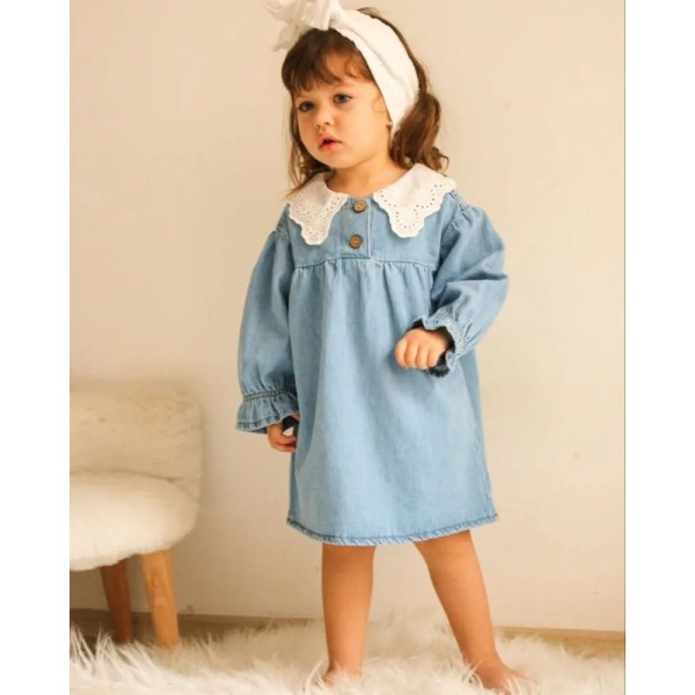 Emirhan Kids Denim Elbise Kız Çocuk Elbise Fiyatı