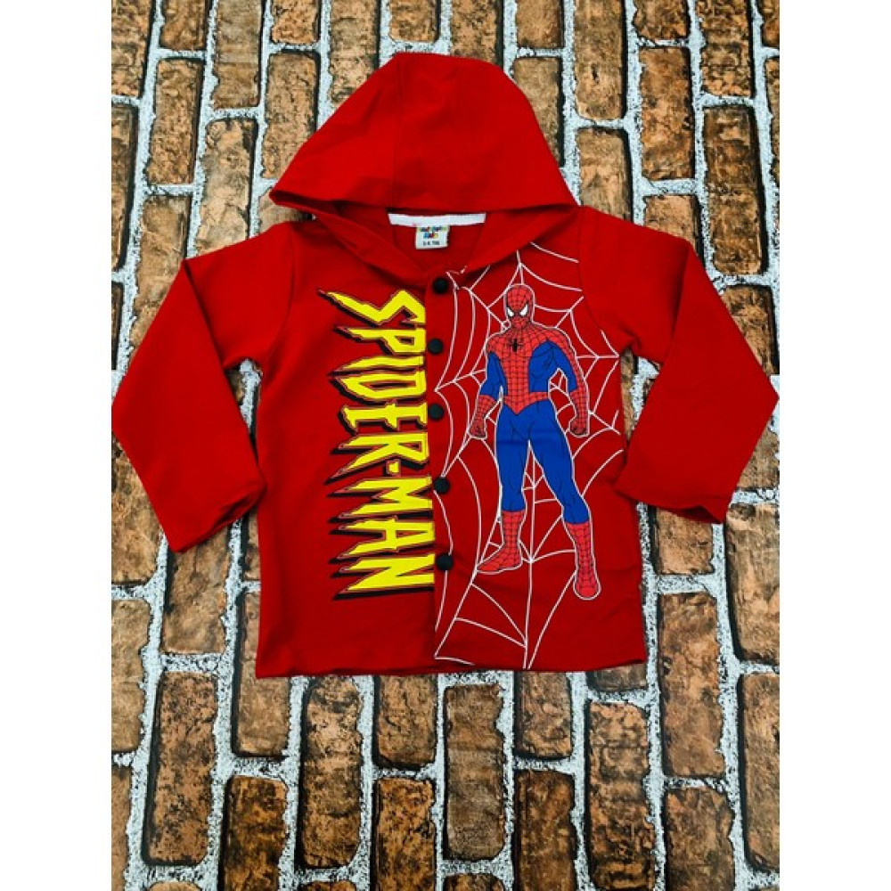 ‎Emirhan Kids Spiderman 3'lütakım Kapüşonlu hırka/ spiderman t-shirt /eşofman altı Erkek Çocuk Giyim Takımı Fiyatı