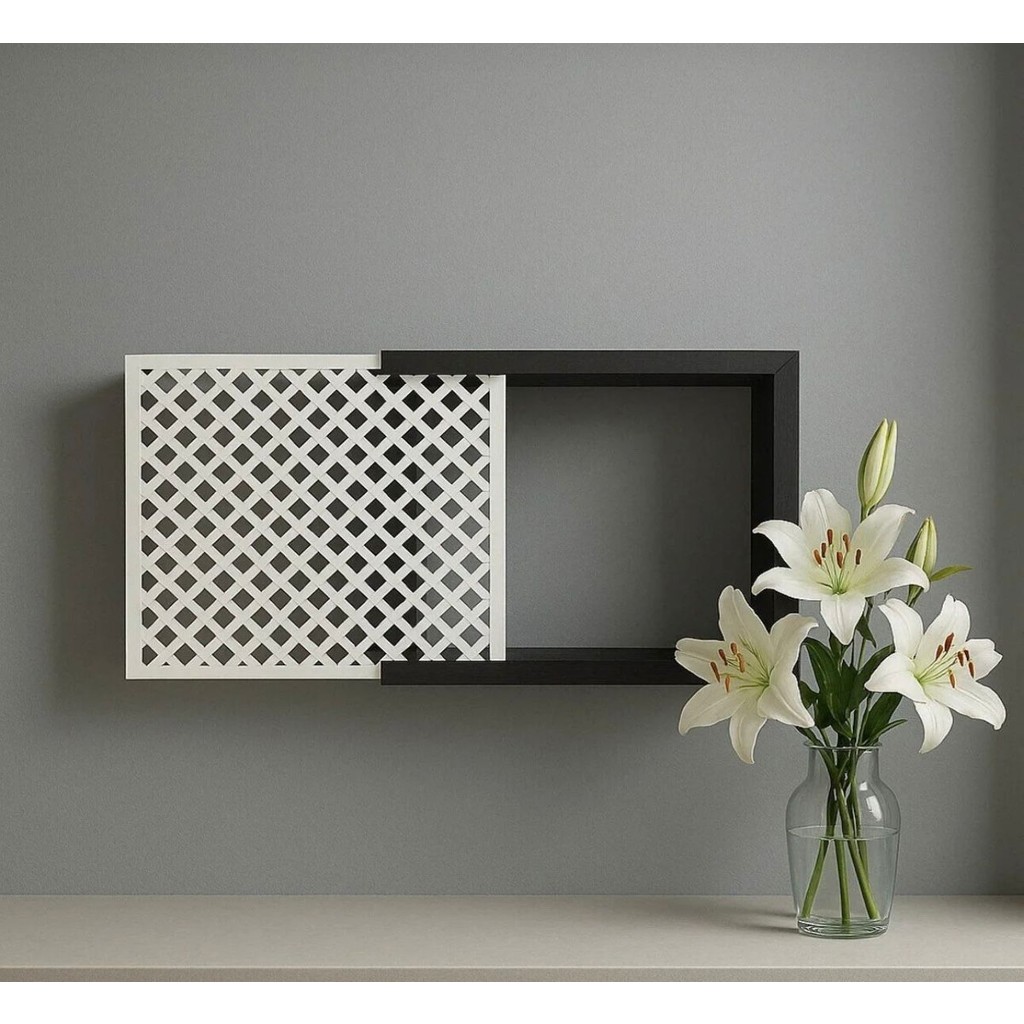 Emizey Trend Giyim Dekoratif Duvara Asılabilir Sigorta ve Modem-Wifi Saklama Kutusu 25X35 cm Derinlik 11 cm - Siyah Router Fiyatı